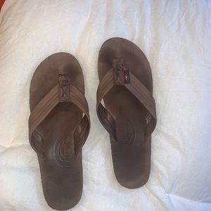 RAINBOW THICK STRAP FLIP FLOPS